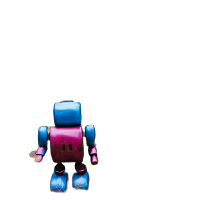 robot, creature, animal, staff transparent PNG cut-out