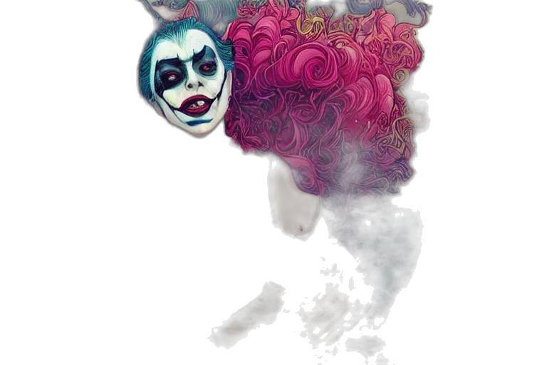mask, face, creature, flower transparent PNG cut-out