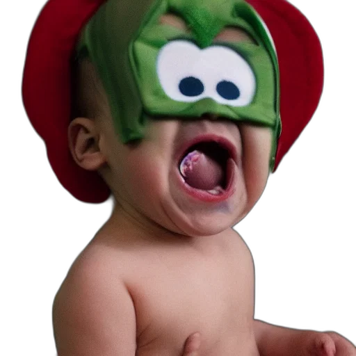 mask, hat, creature, face, photorealistic, 3d render, concept art, pixel art transparent PNG cut-out