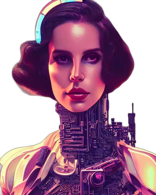 robot, comic book art, cyberpunk, concept art transparent PNG cut-out