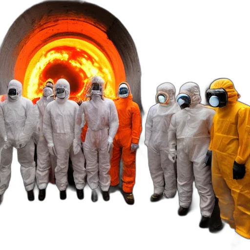 jacket, staff, mask, concept art, wide, shot, photo, group transparent PNG cut-out