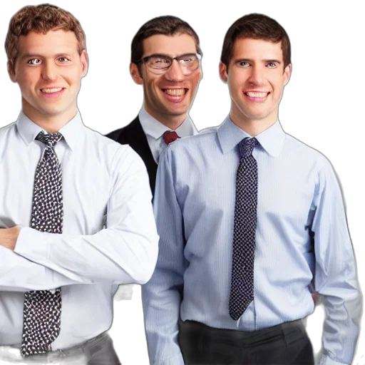 staff, face, little, group transparent PNG cut-out