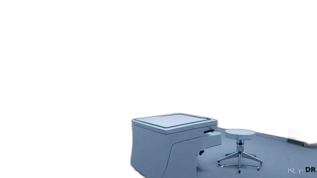 furniture, robot, weapon, crown, 3d render, photorealistic, concept art, blue transparent PNG cut-out