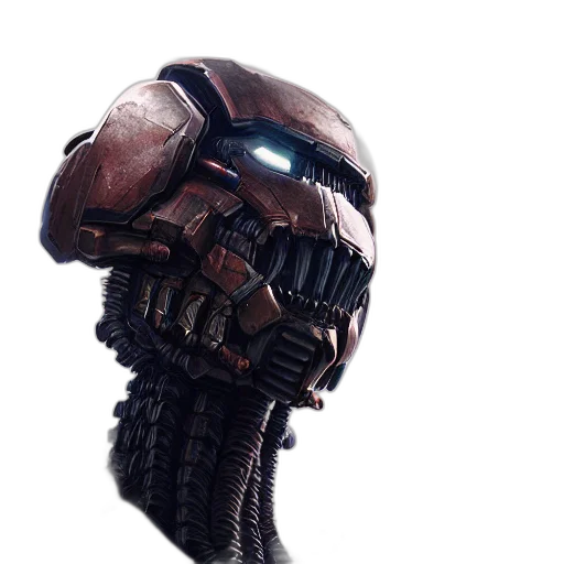 robot, mask, face, creature transparent PNG cut-out