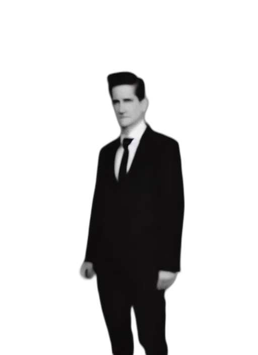jacket, hair, robot, staff transparent PNG cut-out