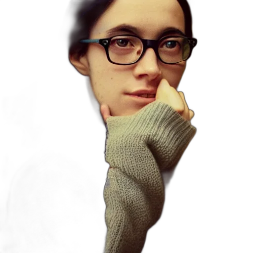face, staff, creature, jacket transparent PNG cut-out