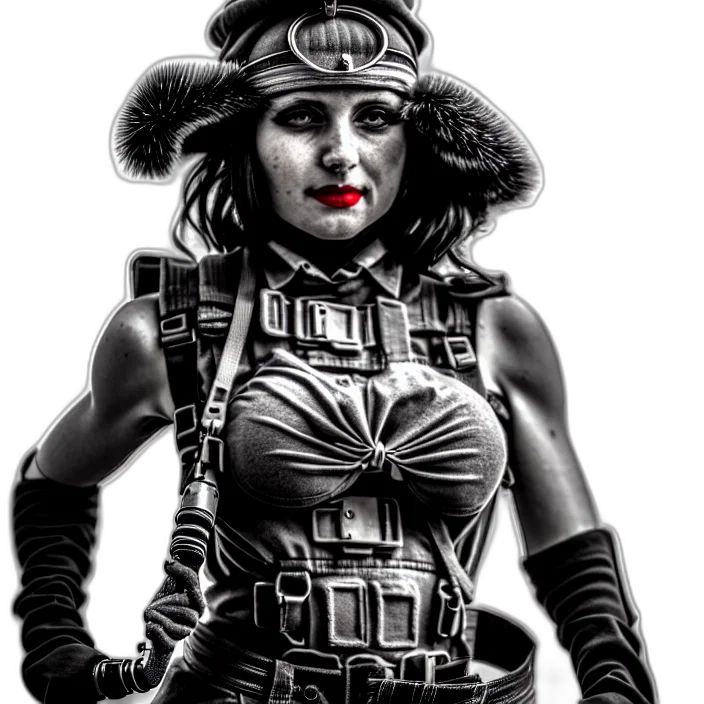 comic book art, concept art, cartoon, cyberpunk transparent PNG cut-out