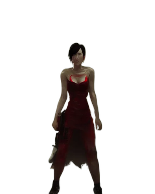 dress, staff, jewelry, 3d render, concept art, fantasy art, photorealistic, red transparent PNG cut-out