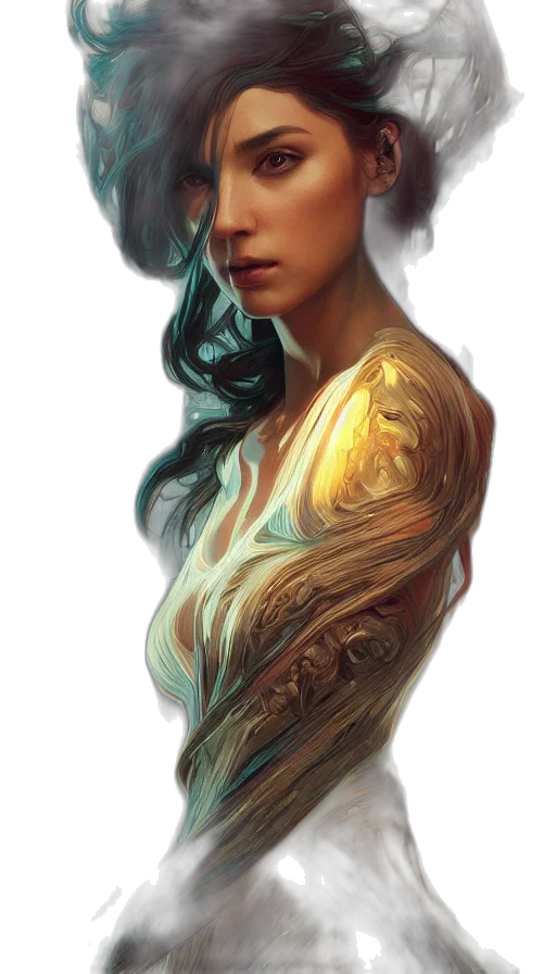 dress, dragon, face, crown transparent PNG cut-out