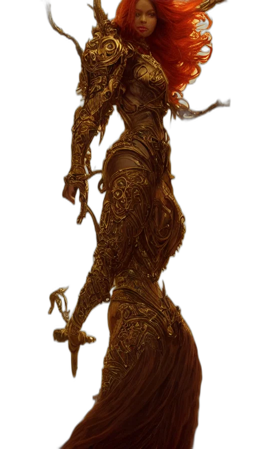 staff, dress, creature, robot, concept art, fantasy art, comic book art, photorealistic transparent PNG cut-out