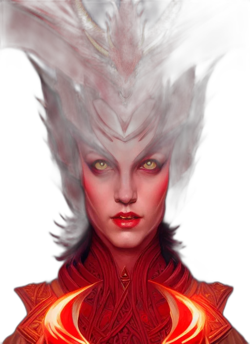 face, dragon, creature, fantasy art, concept art, comic book art, photorealistic, red transparent PNG cut-out
