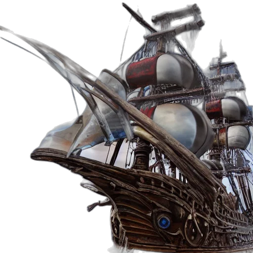 crown, weapon, 3d render, concept art transparent PNG cut-out