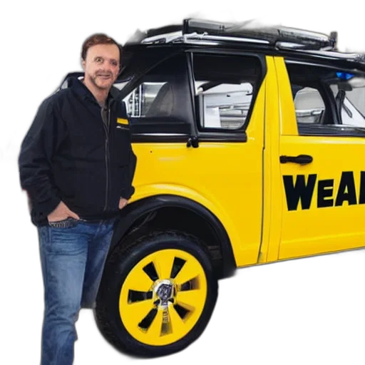 car, weapon, robot, 3d render transparent PNG cut-out