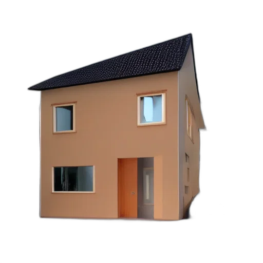 building, furniture, 3d render, photorealistic, concept art, cat, shaped, house transparent PNG cut-out