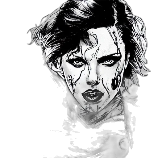 face, mask, creature, comic book art, concept art, pencil sketch, fantasy art, underwater transparent PNG cut-out