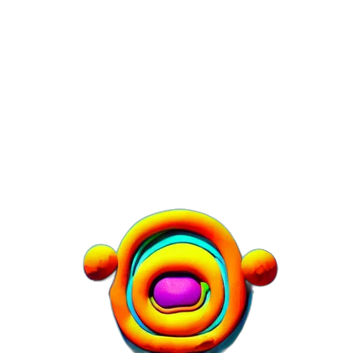 jewelry, robot, flower, staff, 3d render, concept art, pixel art, vaporwave transparent PNG cut-out