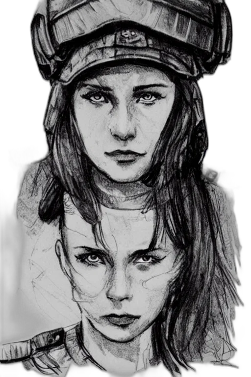 face, hat, jacket, pencil sketch, photorealistic, concept art, comic book art, monochrome transparent PNG cut-out