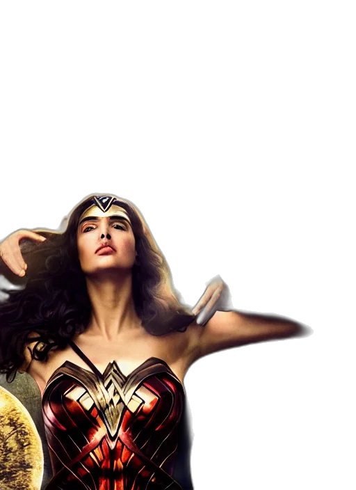 comic book art, concept art, annie, leibovitz, photoshoot, gal, gadot, wonder transparent PNG cut-out