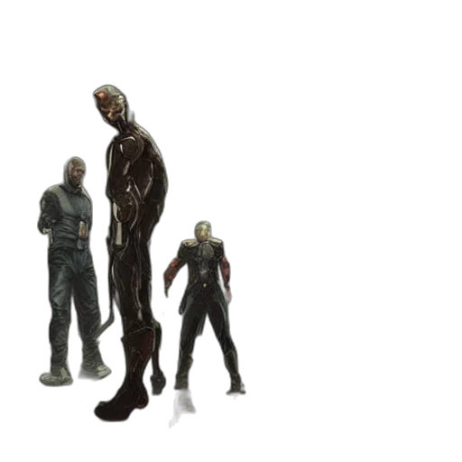 creature, mask, staff, robot transparent PNG cut-out