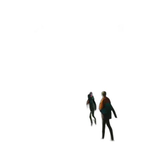 robot, staff, jacket, creature transparent PNG cut-out