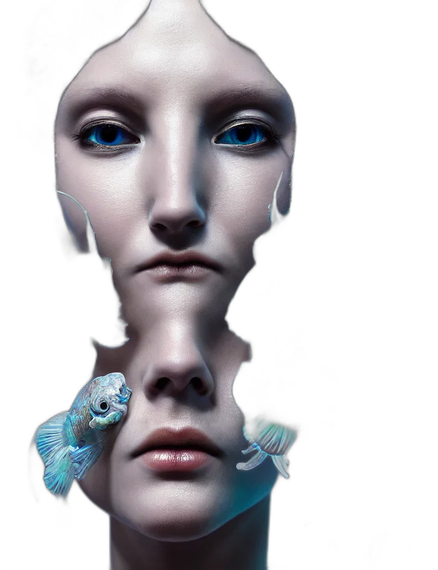robot, face, mask, creature transparent PNG cut-out