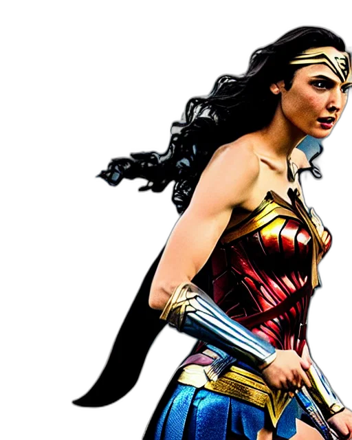 comic book art, concept art, gal, gadot transparent PNG cut-out