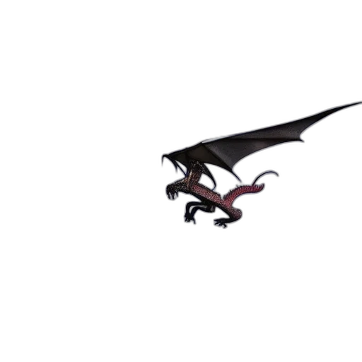 dragon, creature, animal, staff, 3d render, concept art, pixel art, fantasy art transparent PNG cut-out