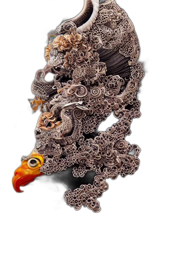 jewelry, mask, crown, staff transparent PNG cut-out