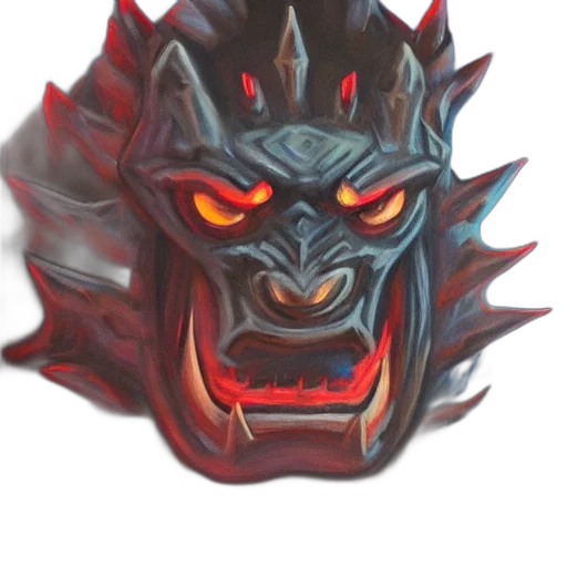 mask, face, crown, dragon, concept art, fantasy art, 3d render, pixel art transparent PNG cut-out