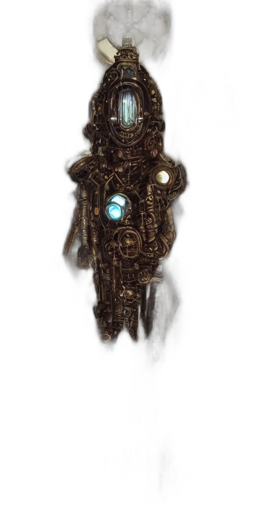 robot, staff, jewelry, mask transparent PNG cut-out