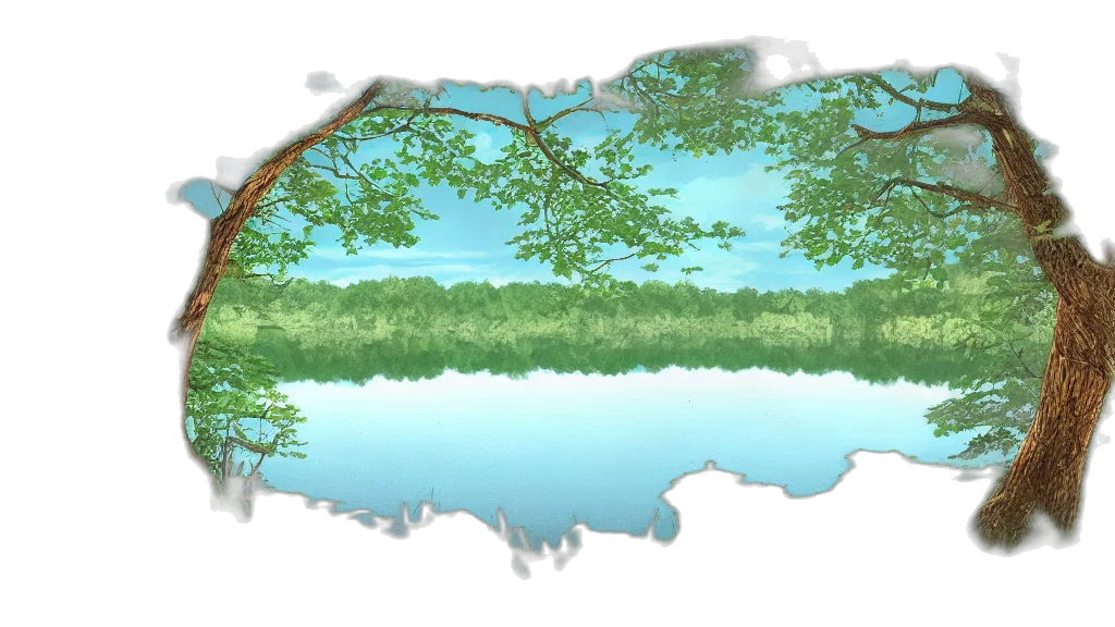 tree, 3d render, concept art, photorealistic, anime, forest, underwater, rain transparent PNG cut-out