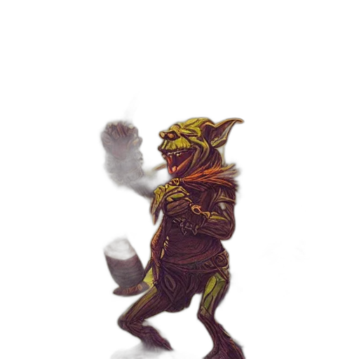creature, dragon, staff, mask transparent PNG cut-out