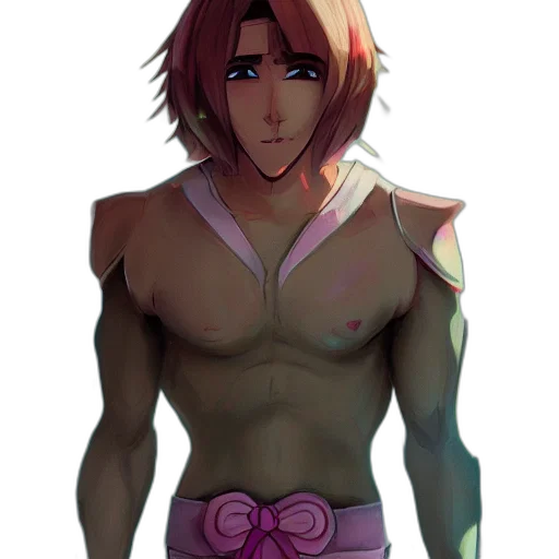 anime, concept art, watercolor, fantasy art, pastel, neon, red, dark transparent PNG cut-out