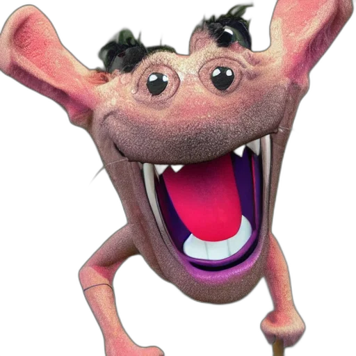 animal, creature, face, mask, 3d render, concept art, photorealistic, goofy transparent PNG cut-out