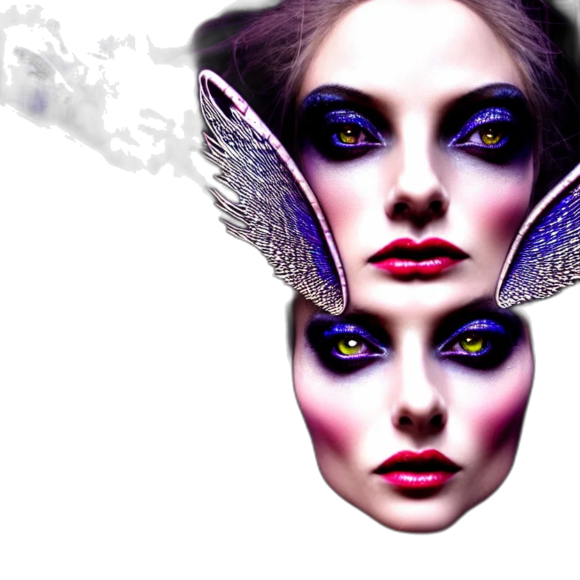 mask, face, fantasy art, photorealistic transparent PNG cut-out