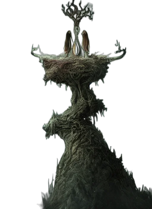 tree, creature, crown, dragon transparent PNG cut-out