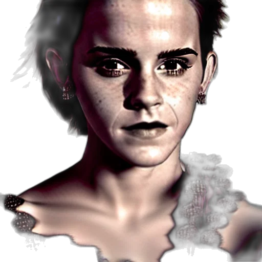 face, jewelry, photorealistic, concept art, 3d render, fantasy art, neon lights, emma transparent PNG cut-out