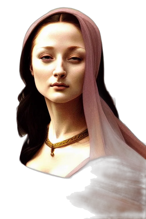 jewelry, face, fantasy art, photorealistic transparent PNG cut-out