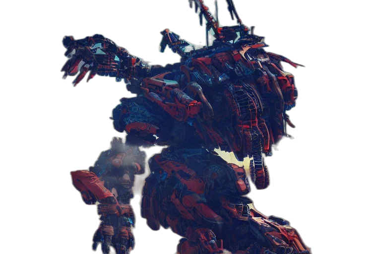robot, dragon, weapon, creature, concept art, 3d render, pixel art, fantasy art transparent PNG cut-out