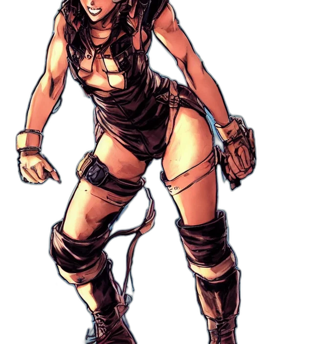 staff, comic book art, concept art, fantasy art, cartoon, earth tones, full, body transparent PNG cut-out