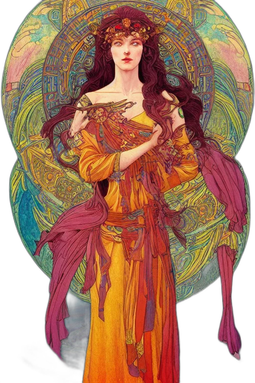 dress, dragon, fantasy art, concept art transparent PNG cut-out
