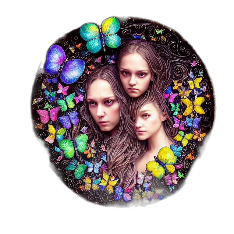 jewelry, jacket, fantasy art, photorealistic, oil painting, concept art, outer space, dark transparent PNG cut-out