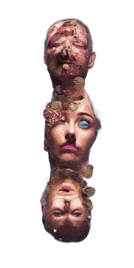 face, crown, mask, jewelry transparent PNG cut-out