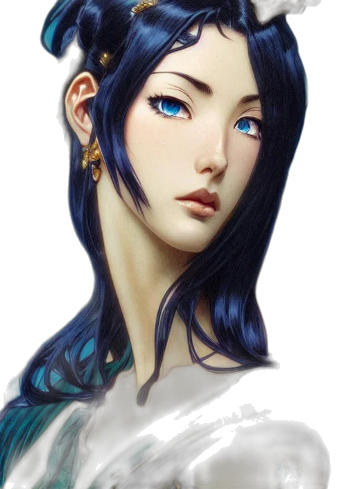 face, jewelry, fantasy art, photorealistic transparent PNG cut-out