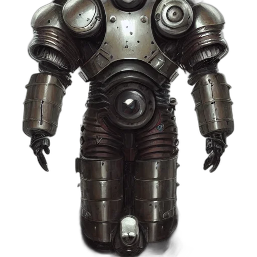 robot, staff, weapon, jacket transparent PNG cut-out