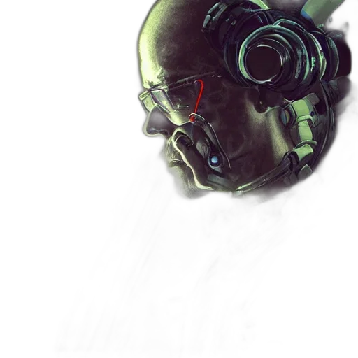 robot, mask, face, weapon transparent PNG cut-out