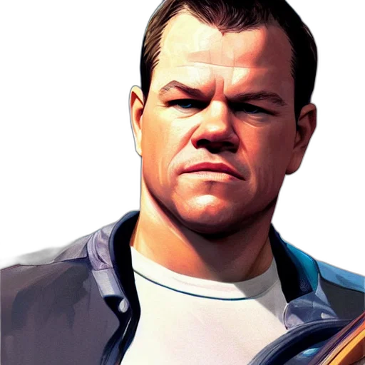 face, jacket, staff, photorealistic transparent PNG cut-out