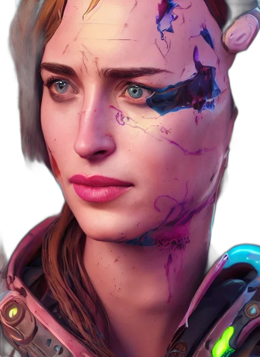 face, robot, mask, cyberpunk transparent PNG cut-out