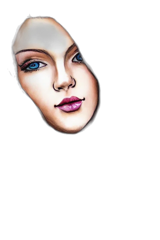 face, mask, jewelry, hat transparent PNG cut-out