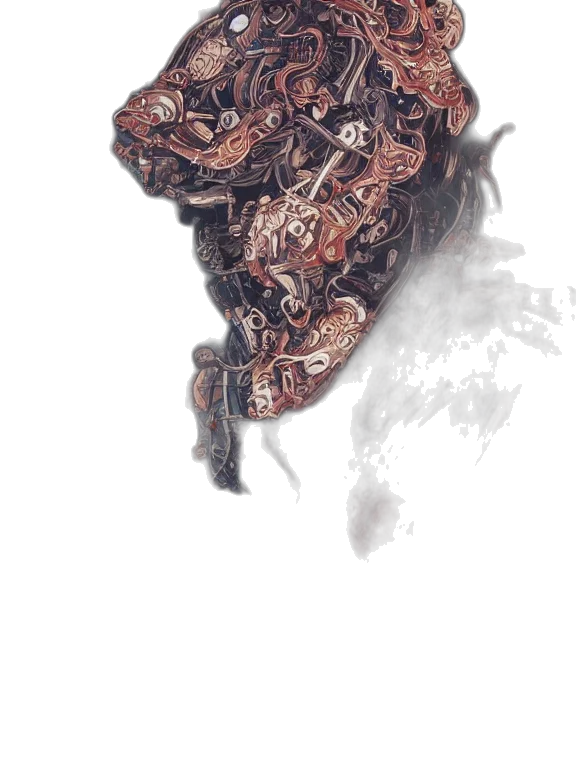 mask, face, crown, robot transparent PNG cut-out